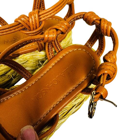 Ulla Johnson Viola Knotted leather raffia Platform Sierra sandals size 36 - Picture 2 of 8